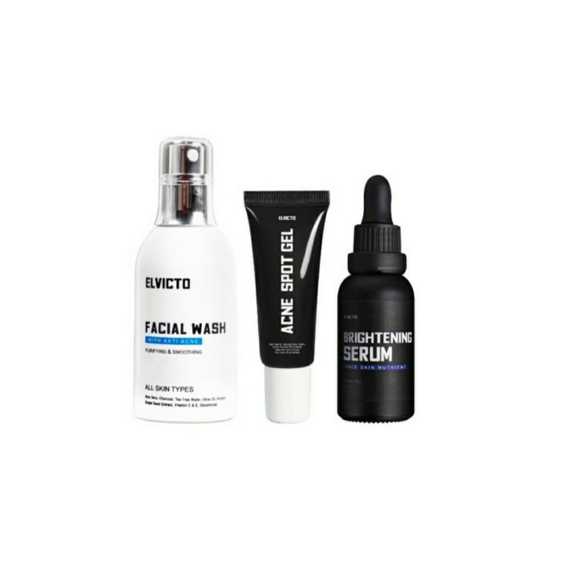 Elvicto Paket Acne ( Serum + Facial Wash + Acne Spot )