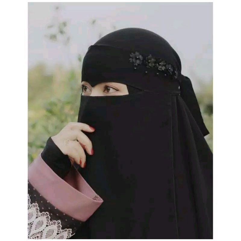 CADAR NIQAB ELANG BUNGA