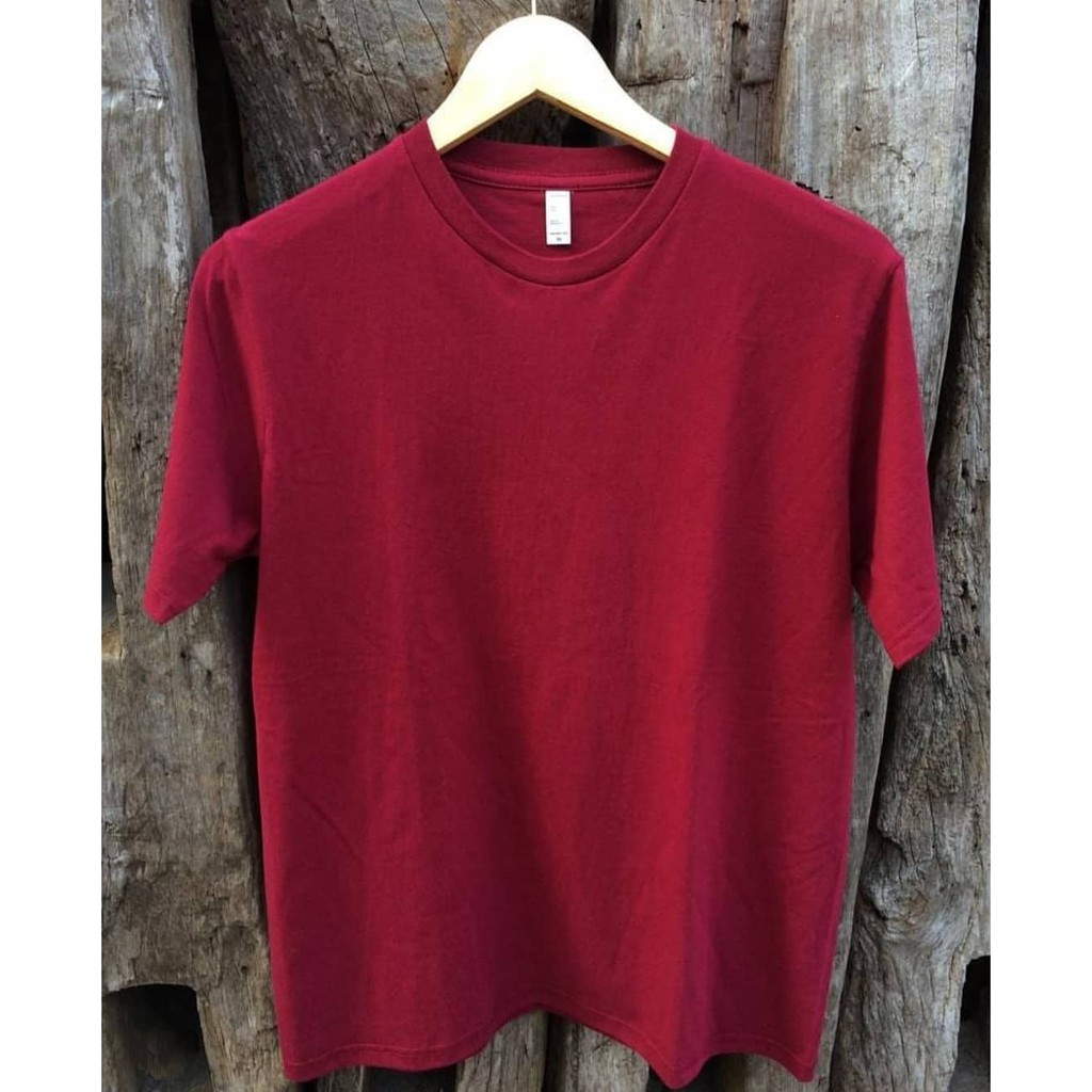 KAOS OBLONG POLOS MARUN LENGAN PENDEK | PAKAIAN PRIA WANITA | KAOS POLOS UNISEX PE | BAJU DISTRO | K