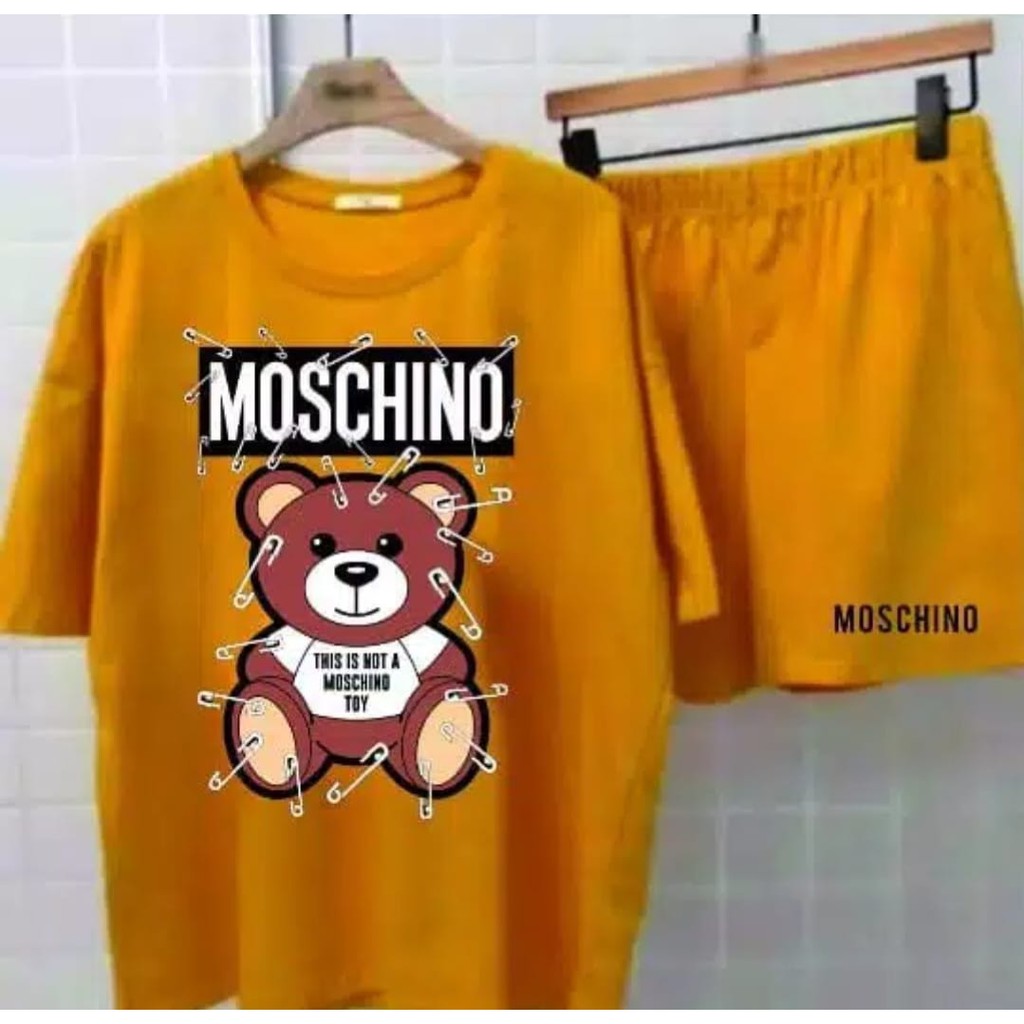 VGN - SETELAN MOSCHINO PENITI BEAR / PAKAIAN WANITA