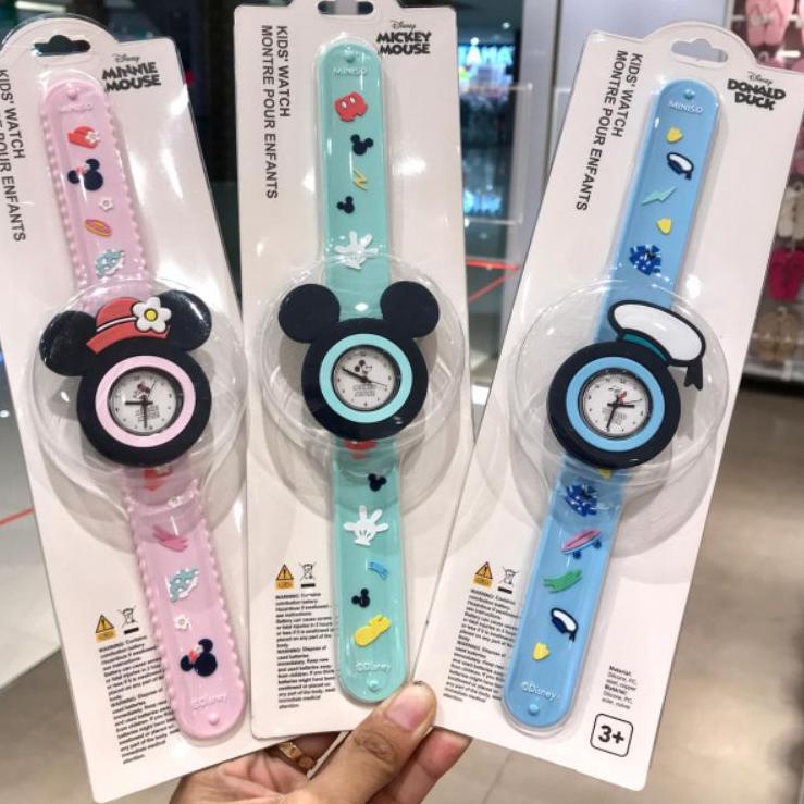Terbagus.. KIDS WATCH DISNEY MINISO JAM TANGAN MINNIE MOUSE MICKEY MOUSE JAM TANGAN ANAK MINISO