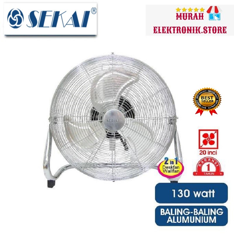 SEKAI Kipas Angin Lantai / Kipas Angin Meja / Kipas Angin Dinding 2 In 1 20 Inch - IFL 2072