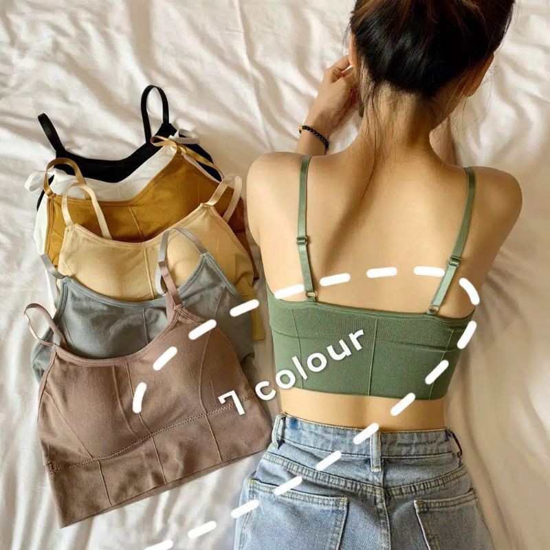 MOORB013 (COD)BR013 Bra wanita style Korea Trend Crop baju BH Tanktop