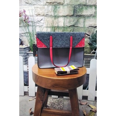 #13 BELLEZZA ORIGINAL. TAS BAG WANITA MSV412-GREY WITH TAG