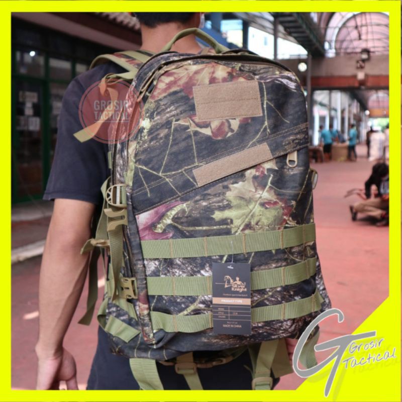 TAS RANSEL 3D CAMO MERK SILVER KNIGHT ORIGINAL /TAS PUNGGUNG TACTICAL IMPORT