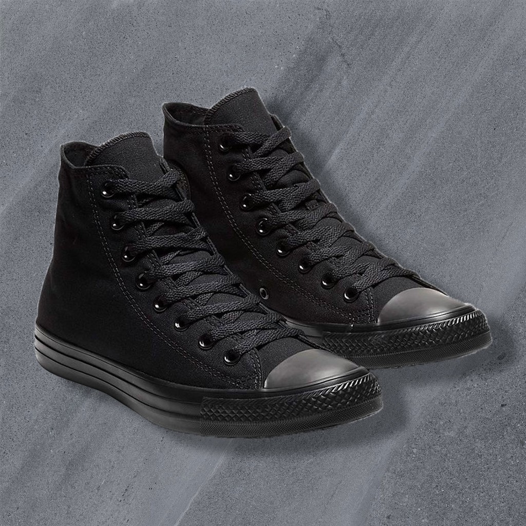 blacked out chuck taylors
