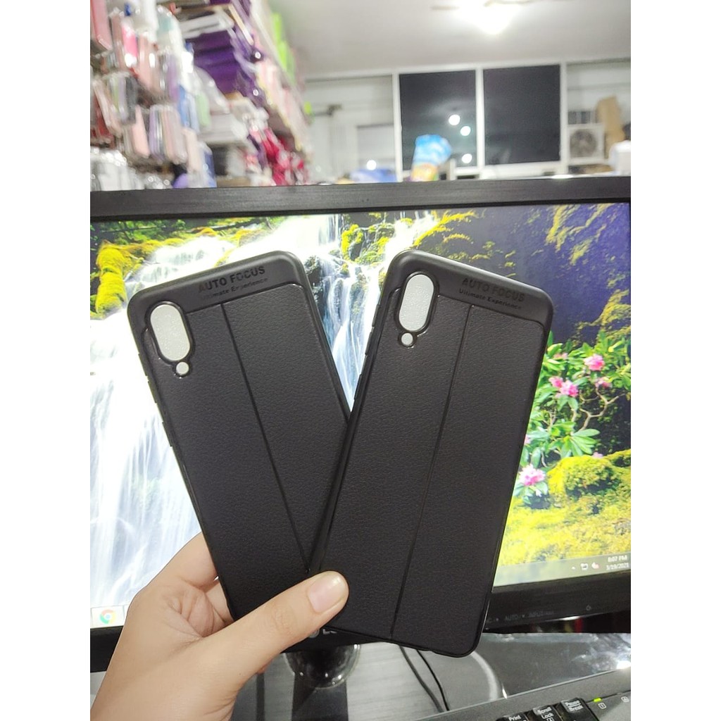 AutoFokus Samsung A02 6.5 inchi Leather Soft Case AUTOFOCUS Motif Kulit Jeruk