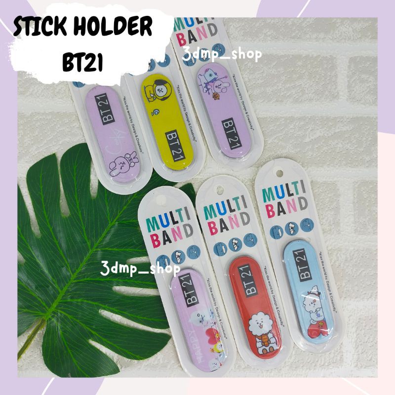 Holder stick finger popsocket iring kpop bts bt21 rj chimmy cooky