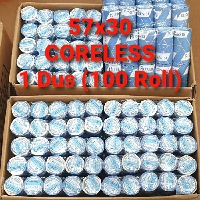 

Termal | Kertas Thermal 'Presisi' 57X30 Coreless /Struk Kasir/ 1 Dus (100 Roll)
