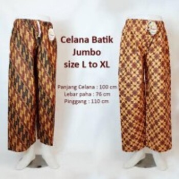 Celana Pangsi/Santri Silat/Celana Komprang Batik Jumbo Dewasa OKE***