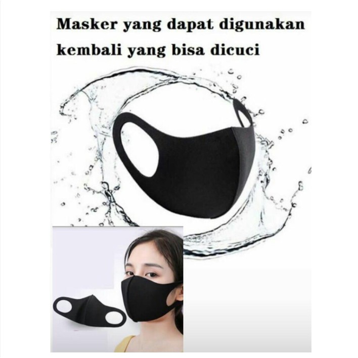 ISI 3 PCS/Masker kain polos dan motif bahan scuba bisa dicuci/masker import/herdian Masker/Ttermurah