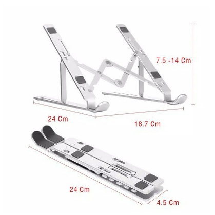 Stand Holder Laptop TATAKAN Macbook Notebook IPAD Mac dudukan lipat Holder Stand Laptop Multifungsi Stand Laptop Holder Lipat Standing Tablet universal Laptop stand holder laptop 30093 AIDO