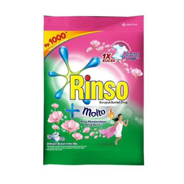 

Rinso kemasan sachet (gratis)