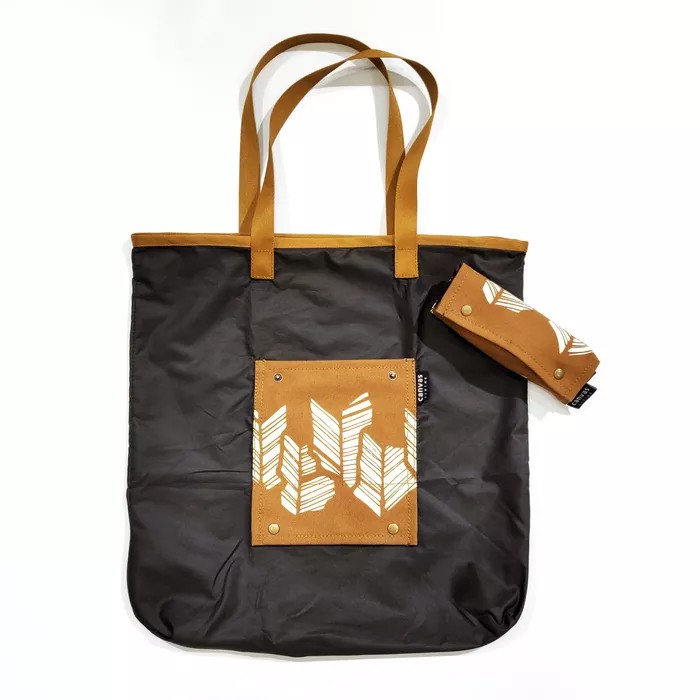 

Roll Shopping Bag size M Banana Mocca Canvas Living