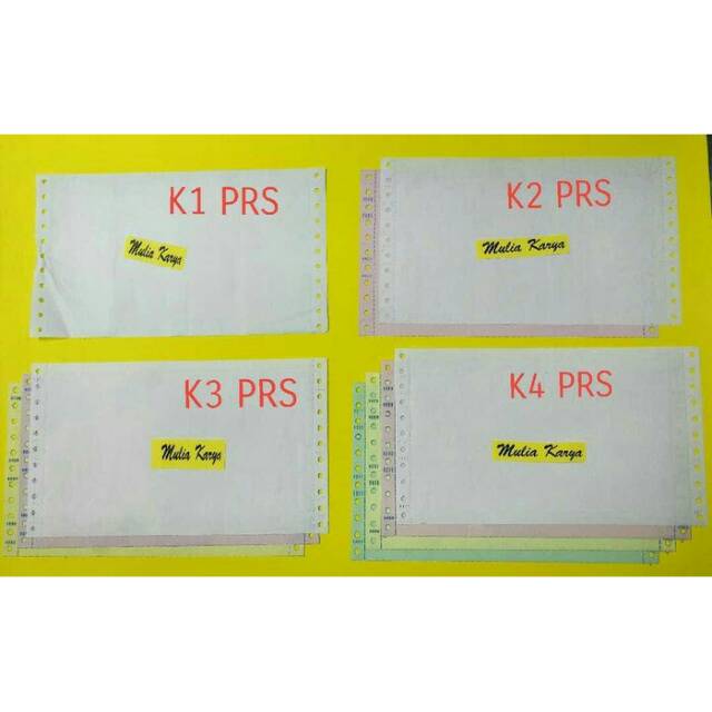 

PPOB Continous Form 1 ply sd 5 ply perforasi / 9.5 x 11 /2 PRS Kertas Komputer Packing Ekonomis