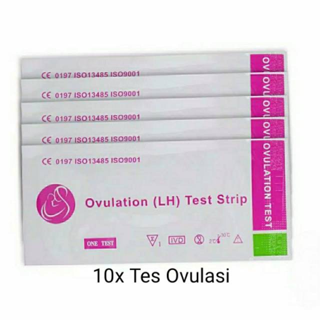 10pcs Ovulation LH Test Strip - Tes Masa Subur - Tes Ovulasi