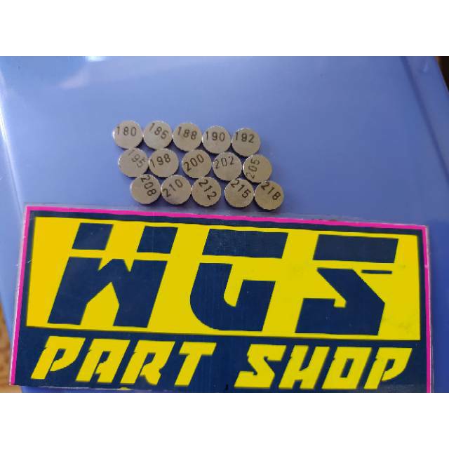 Shim Sim Klep FU CB150 CBR 150 SONIC 150 GSX R25 MT 25 Original ukuran 180 185 188 190 192 195 198 2