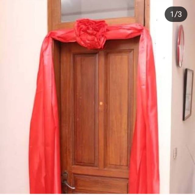kain merah / kain pintu kamar / kain pintu utama