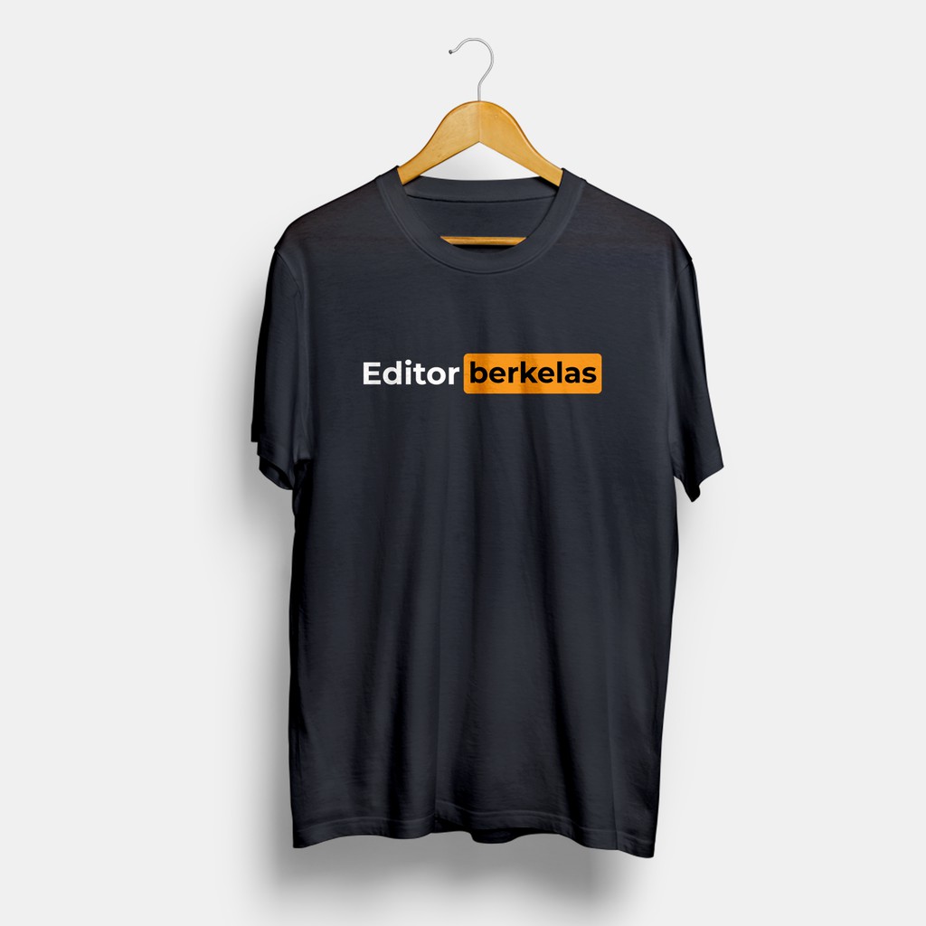 Kaos Distro Pria Editor Berkelas