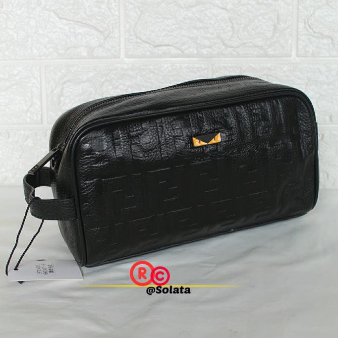 pouchbag import fendi / handbag kulit asli pria wanita / tas tangan