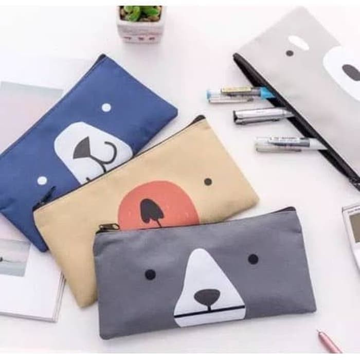 

Tempat Kotak Pensil Alat Tulis Motif Beruang Bear Pencil Case