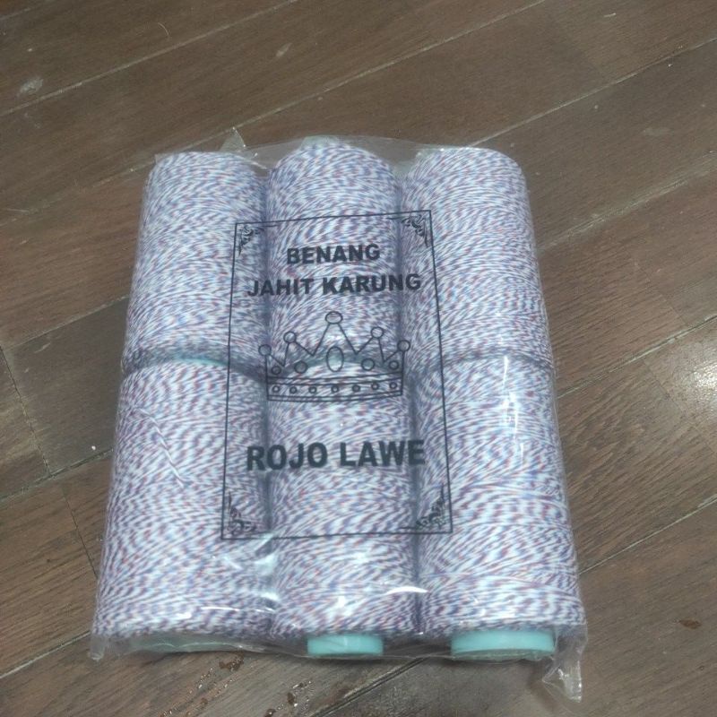 Benang jahit karung warna MERAH-BIRU-PUTIH