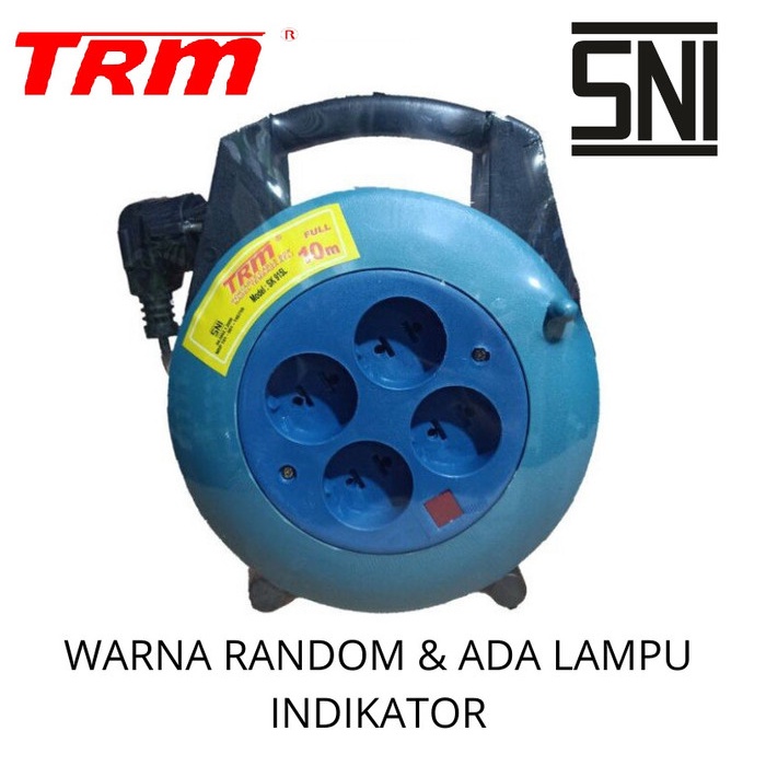 TRM Kabel Roll Plus Steker box 10 Meter Dan 15 Meter Kabel panjang