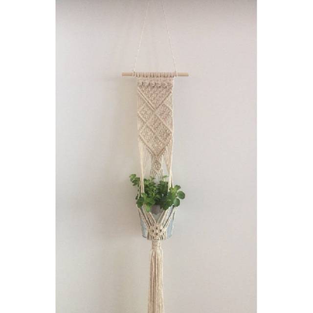 READY STOK) macramepot gantung/ Macrame plant hanger (POT 038)