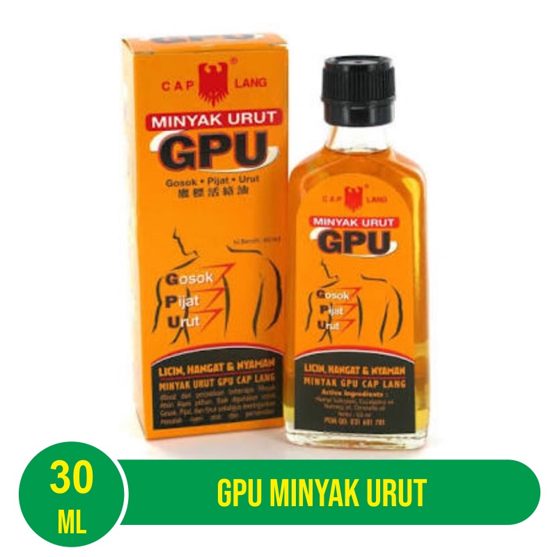 GPU Minyak Gosok dan Urut 30 mL / 60 mL
