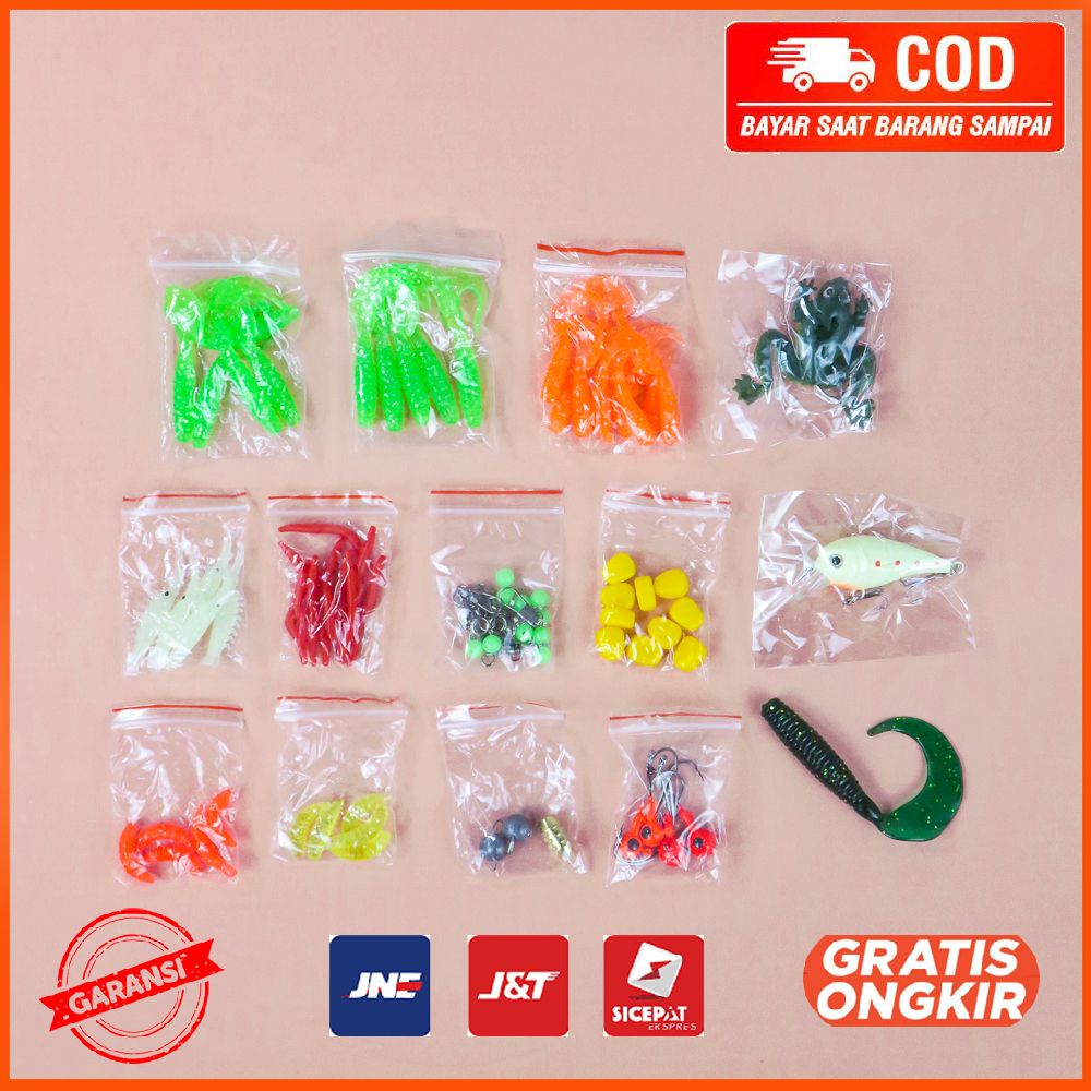 Umpan Pancing Ikan Set Fishing Bait Kit BMKT-02 178pcs