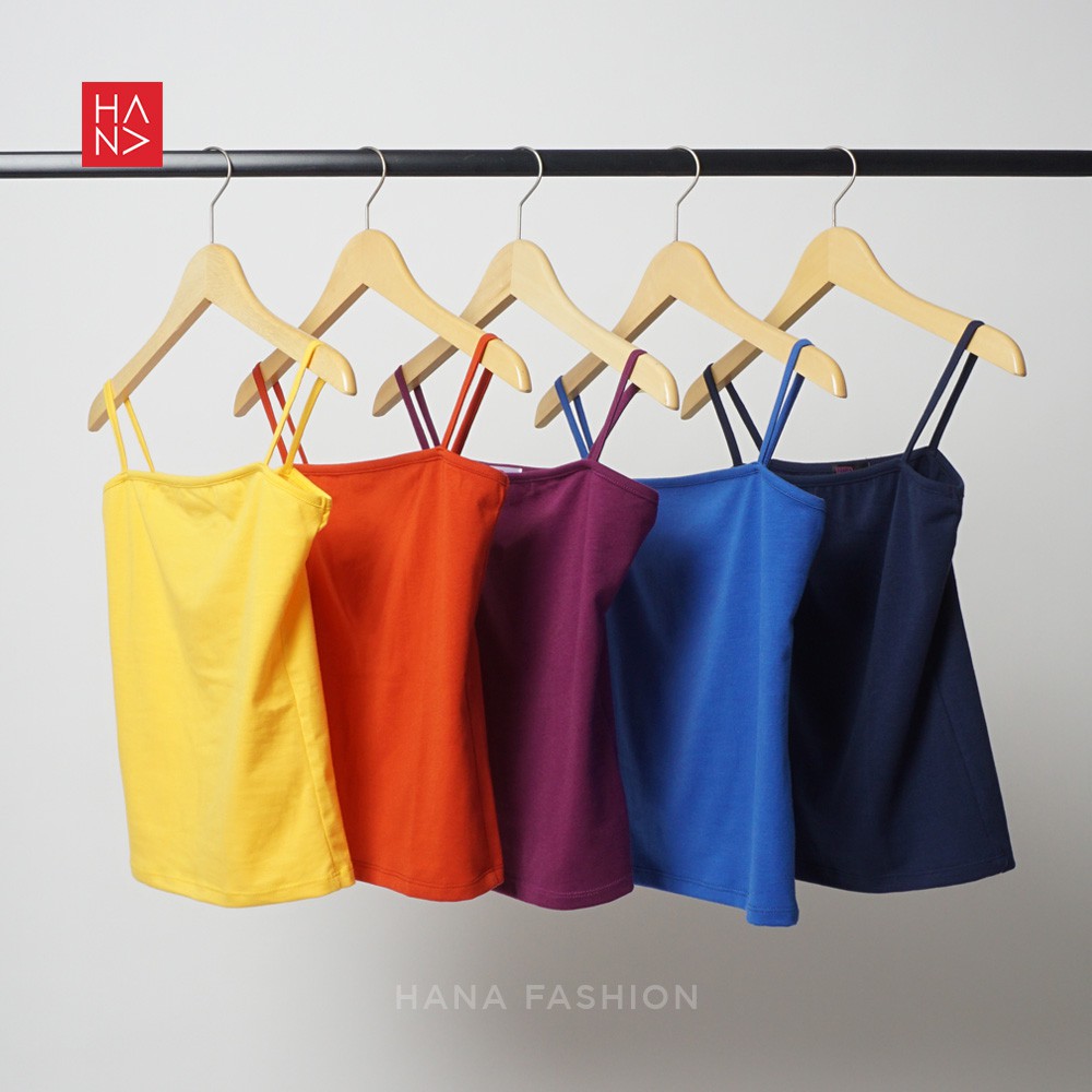 HanaFashion - Miranda Basic Tank Top Tosca S - XL Simple Wanita - TT029