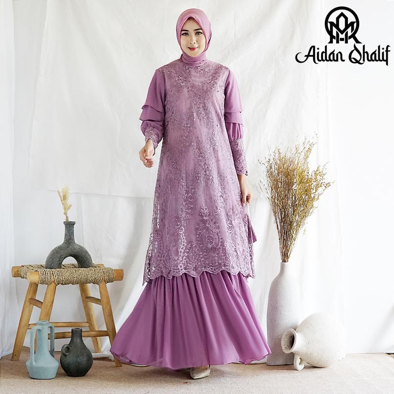 Dress Liora Full Payet RI / Kebaya Modern / Gamis Pesta Mewah / Dress Bridesmaid