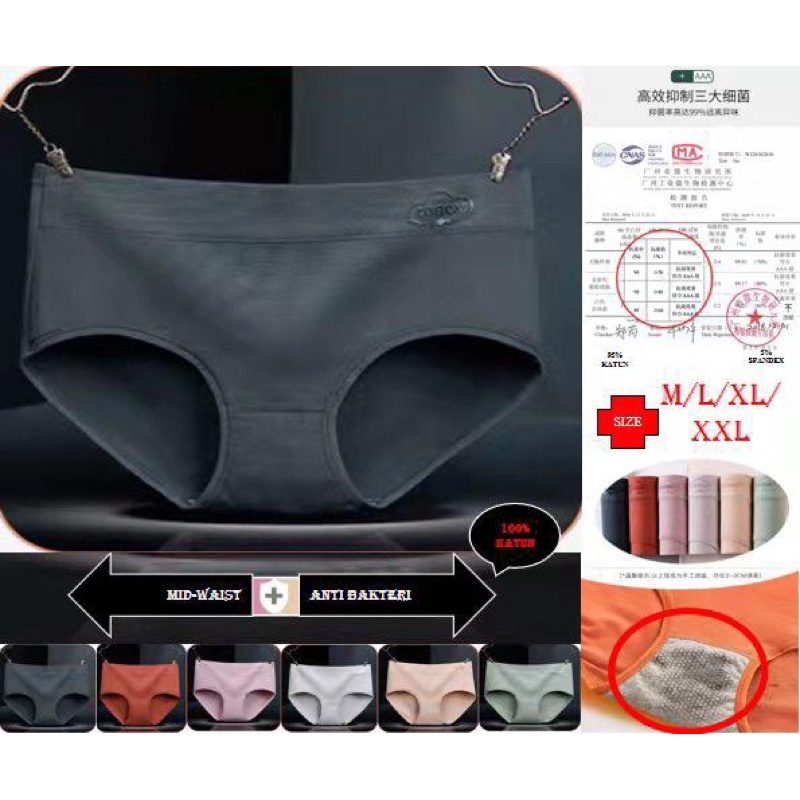 Underwear wanita catton 100%