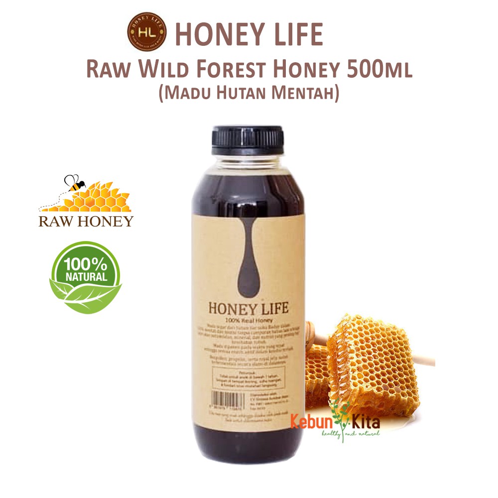 

Honey Life Raw Wild Forest Honey 500ml (Madu Hutan Mentah)