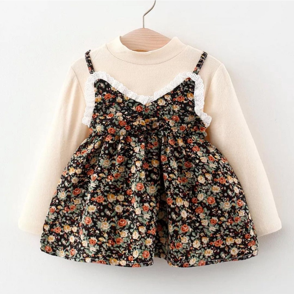 BON PREMIUM DRESS IMPORT FLORA DRESS baju anak babeebabyshop bayi pesta terlaris lucu mewah FLYN sabine diana florence