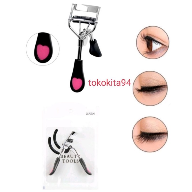 (Jakarta)Penjepit Bulu Mata Sisir Unik Free Refil 2 Pcs - Eyelash Curler- Karet Refill Bantalan