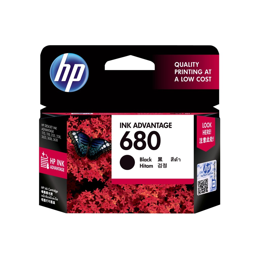 Tinta Hp 680 Black Original