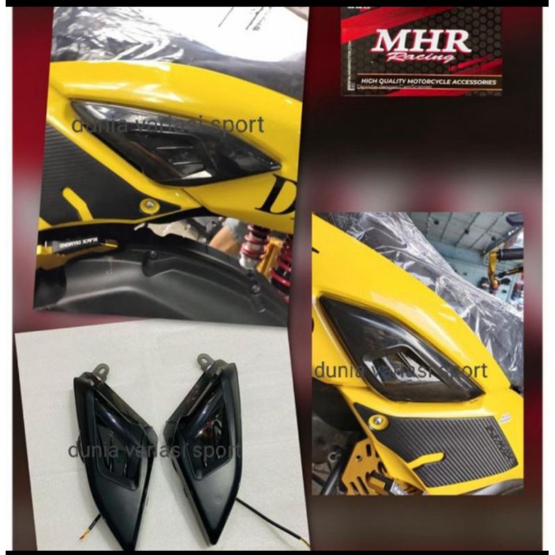 Tank Pad Karbon Mhr Nmax 2020 Stiker Karbon karet pedal kaki variasi