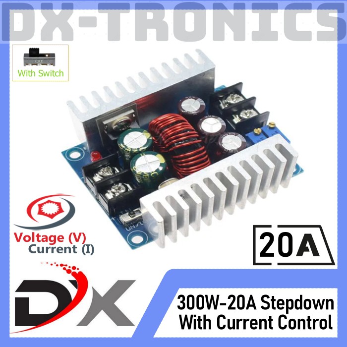 Step Down 20A 300W CC CV Buck Converter DC High Power LED Driver