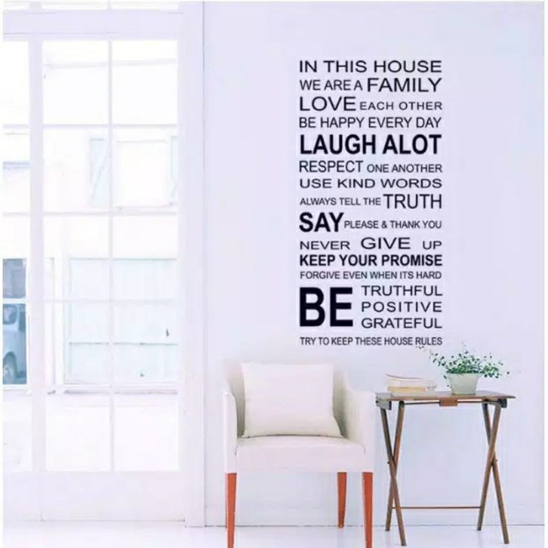 Family love wallsticker wall sticker stiker dinding