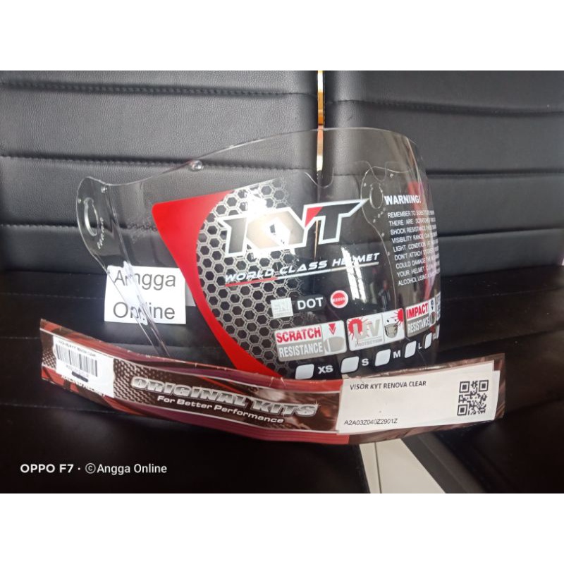 VISOR ORIGINAL KYT RENOVA, Kaca Helm KYT RENOVA, VISOR KYT RENOVA
