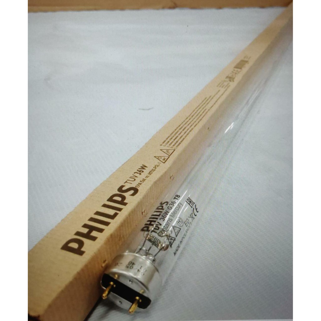 Lampu TL UV TUV Philips 36W Anti Bacterial Kuman Virus Lampu UV TUV TL