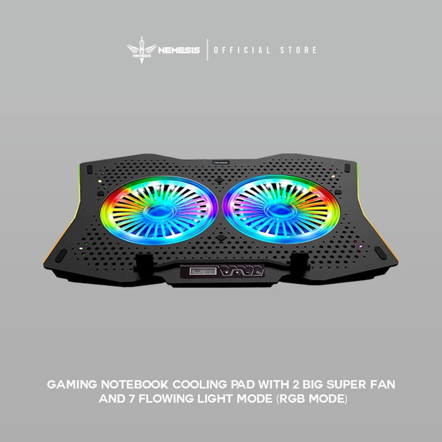 NYK Nemesis X6 / X-6 Thunderstorm Cooling Pad Cooler Pad RGB Fan