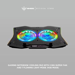 Jual Nyk Nemesis X X Thunderstorm Cooling Pad Cooler Pad Rgb Fan Indonesia Shopee Indonesia