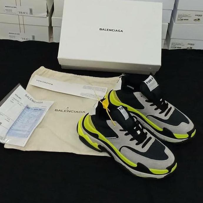 Kualitas Terbaik Balenciaga Triple S 2.0 "Neon Green" Premium CUCI GUDANG