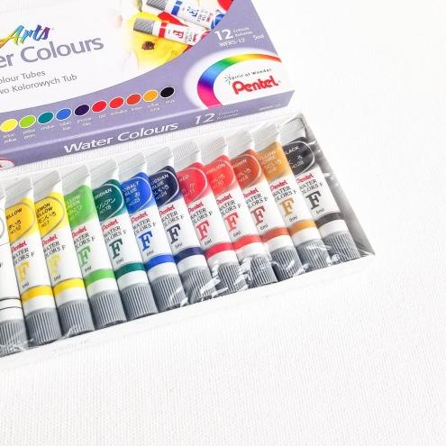 

⅍ Pentel Watercolor / Cat air Pentel 12 warna ❁