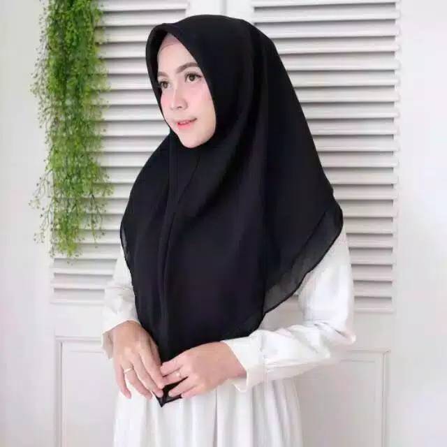 Jilbab instan 2 layer delia instan bahiraah