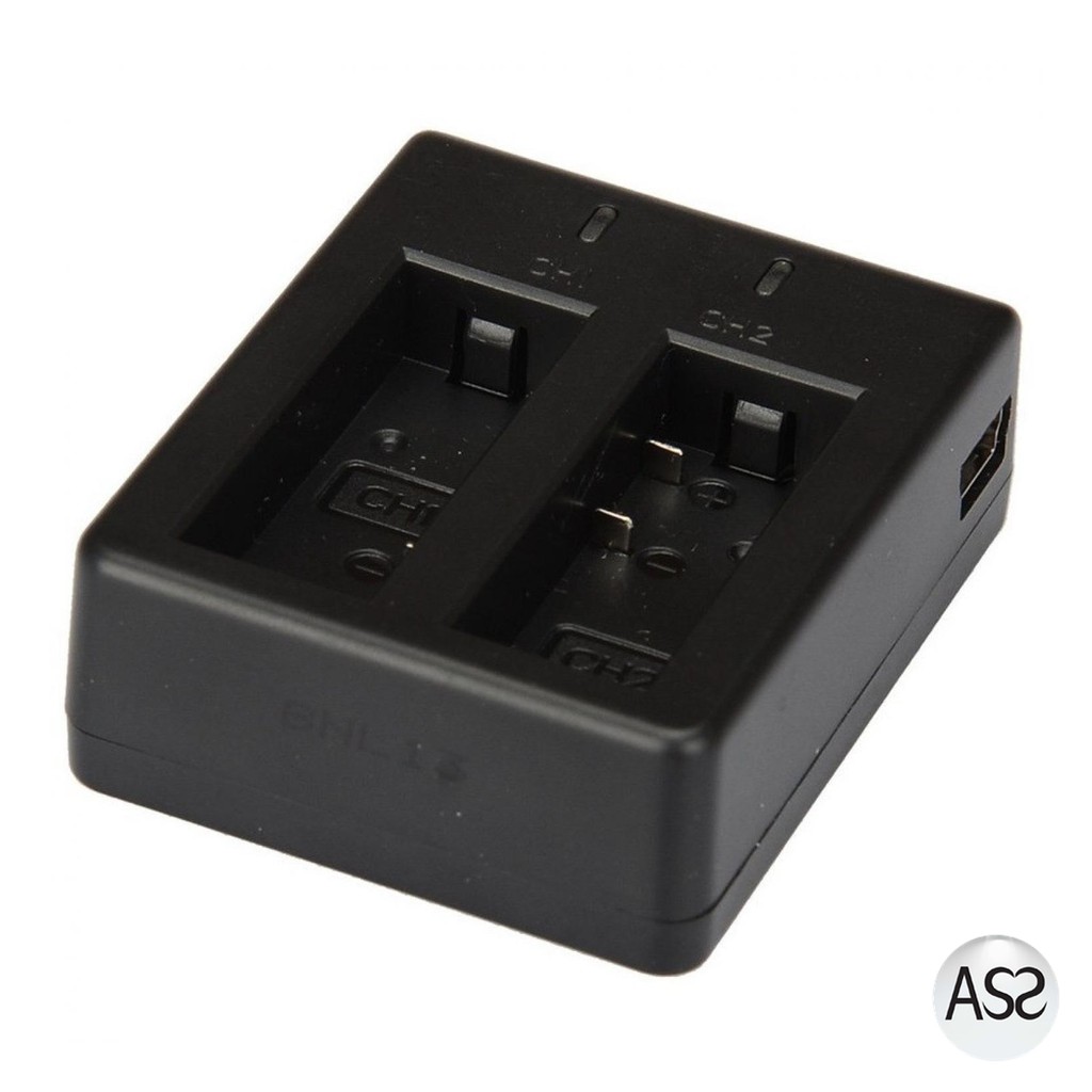 ASS Shop - GREYSKY Dual Battery Charger SJ4000 SJ5000 SJ6000 M10 EKEN H9 H9R Pro