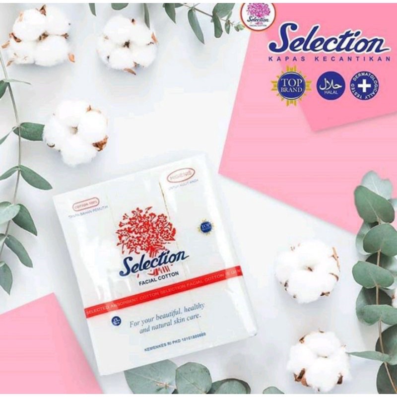 Kapas Wajah Selection 35gr Kapas pembersih kecantikan Facial Cotton | Kapas Selection Kotak