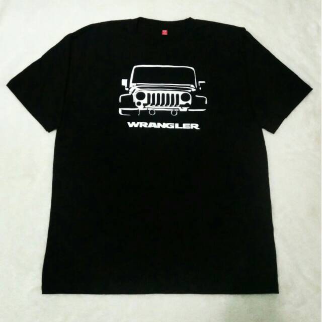 Kaos wrangler lengan pendek / baju wrangler pendek hitam